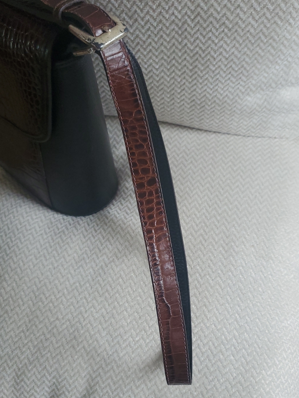 Brighton Magdaleine Two Tone Leather Shoulder/ Crossbody Bag - Picture 13 of 15